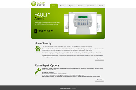 Security System Business website design